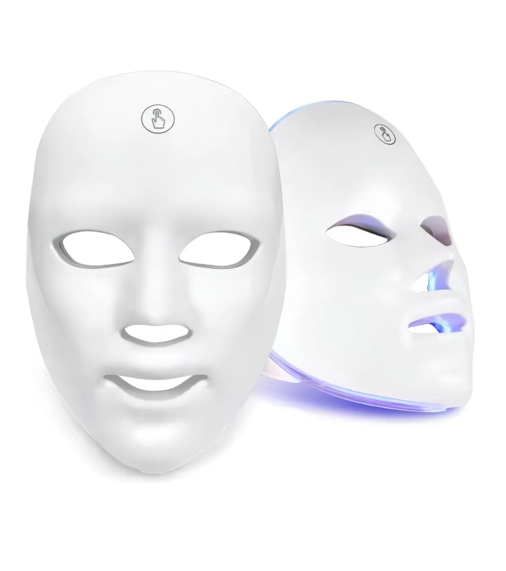 Mascarilla Facial LED de 7 Colores con Fototerapia – Recargable para Rejuvenecimiento, Lifting y Luminosidad