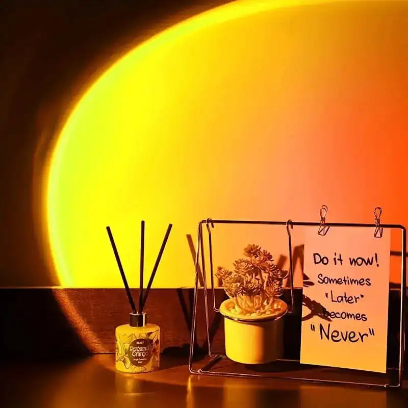 Luz ambiental de atardecer USB