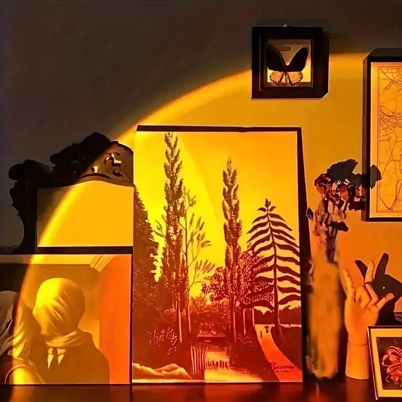 Luz ambiental de atardecer USB