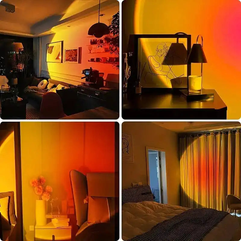 Luz ambiental de atardecer USB
