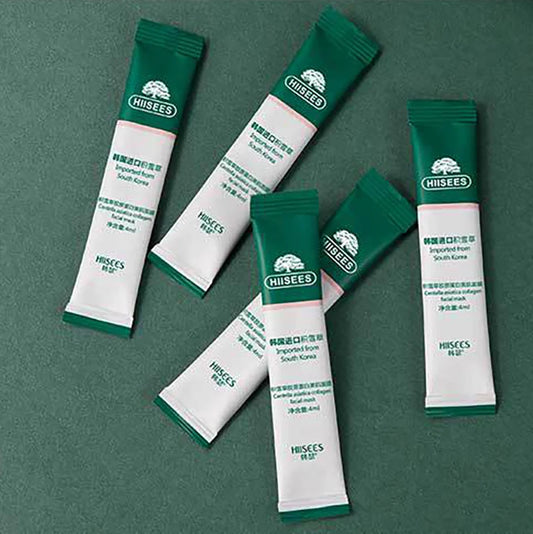 Mascarillas Faciales Nocturnas Centella & Colágeno (30 pcs) | Ilumina, Reafirma e Hidrata Profundamente