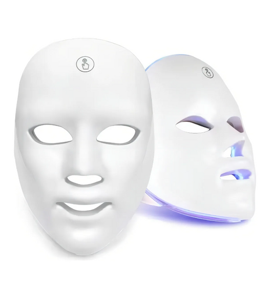 Mascarilla Facial LED de 7 Colores con Fototerapia – Recargable para Rejuvenecimiento, Lifting y Luminosidad