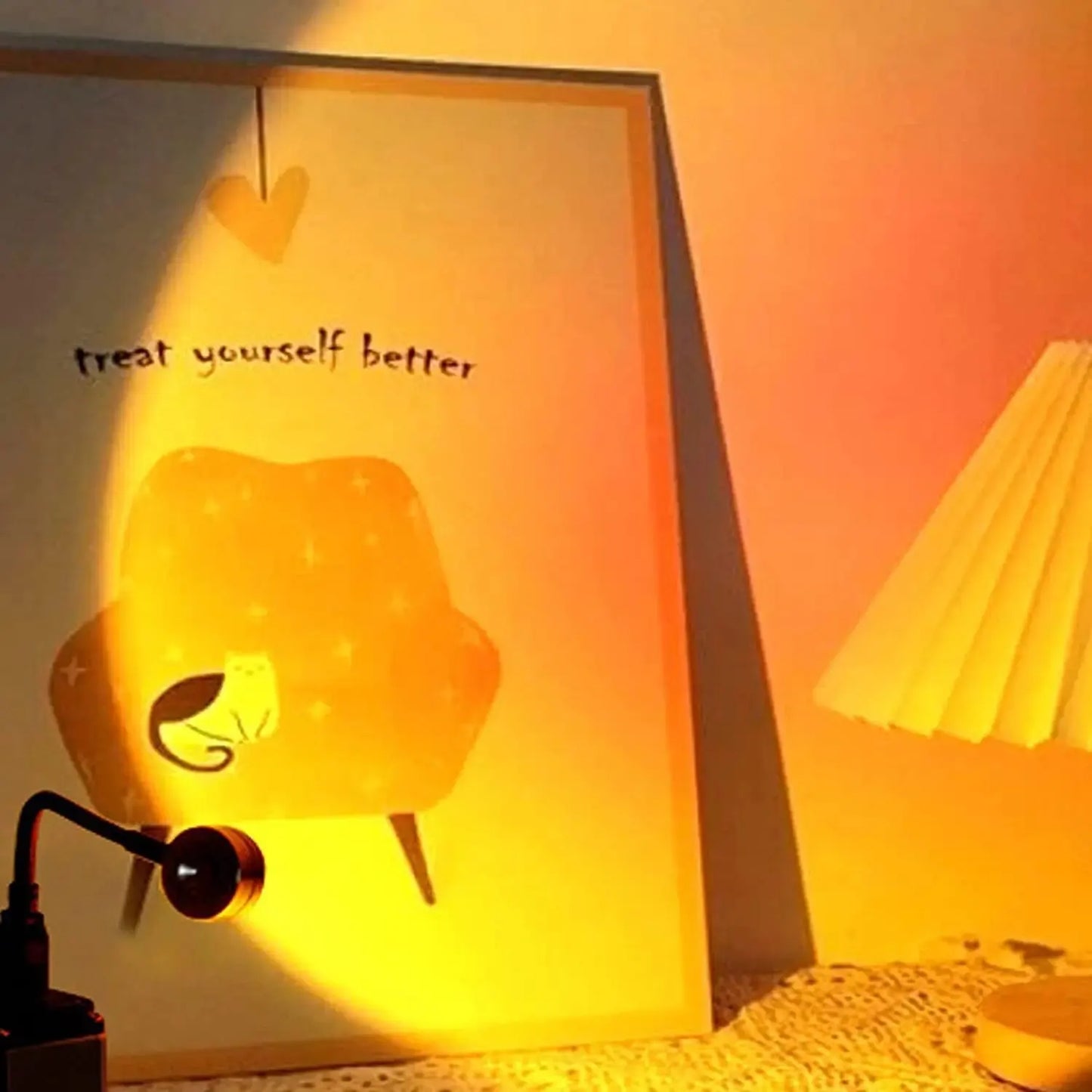 Luz ambiental de atardecer USB