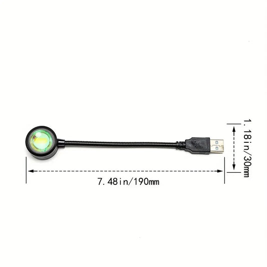 Luz ambiental de atardecer USB